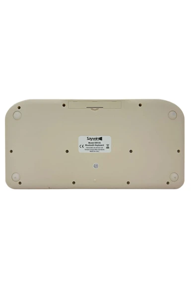 Bluetooth Klavye Renkli Retro Kablosuz Klavye Daktilo Görünümlü Tuş Tasarımı Pilli Klavye SW-05 - 5