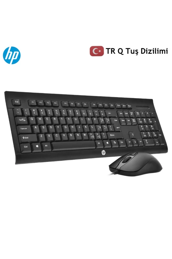 KM100 Kablolu Klavye Mouse Set Kurulumu Kolay Tak Çalıştır Şık Zafir Modern Tasarım Türkçe Q Klavye