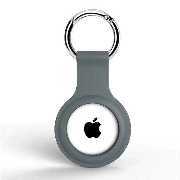 Apple Airtag Uyumlu Kılıf Anahtarlık Klasik Yumuşak Silikon Koruma - 4