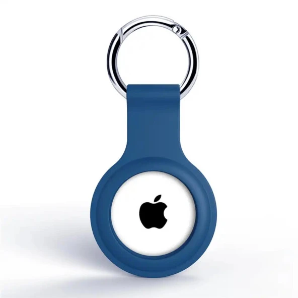 Apple Airtag Uyumlu Kılıf Anahtarlık Klasik Yumuşak Silikon Koruma - 5