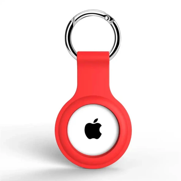 Apple Airtag Uyumlu Kılıf Anahtarlık Klasik Yumuşak Silikon Koruma - 6