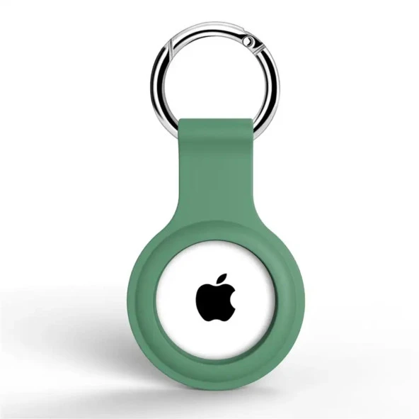 Apple Airtag Uyumlu Kılıf Anahtarlık Klasik Yumuşak Silikon Koruma - 7