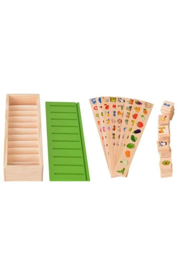 Ahşap Bilgi Sınıflandırma Kutusu Eğitici Ahşap Mazgal Oyuncak - Resim 3