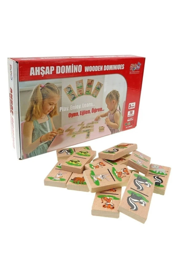 Ahşap Domino 28 Parça