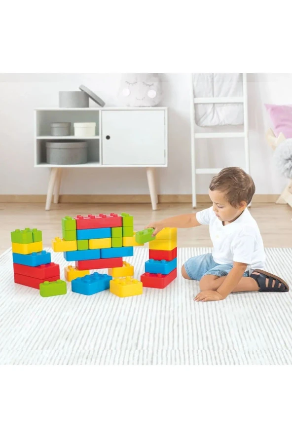 Tuğla Blokları 48 Parça -Çantalı - 2