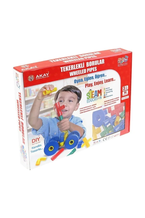 Tekerlekli Boru Lego Karton Kutulu