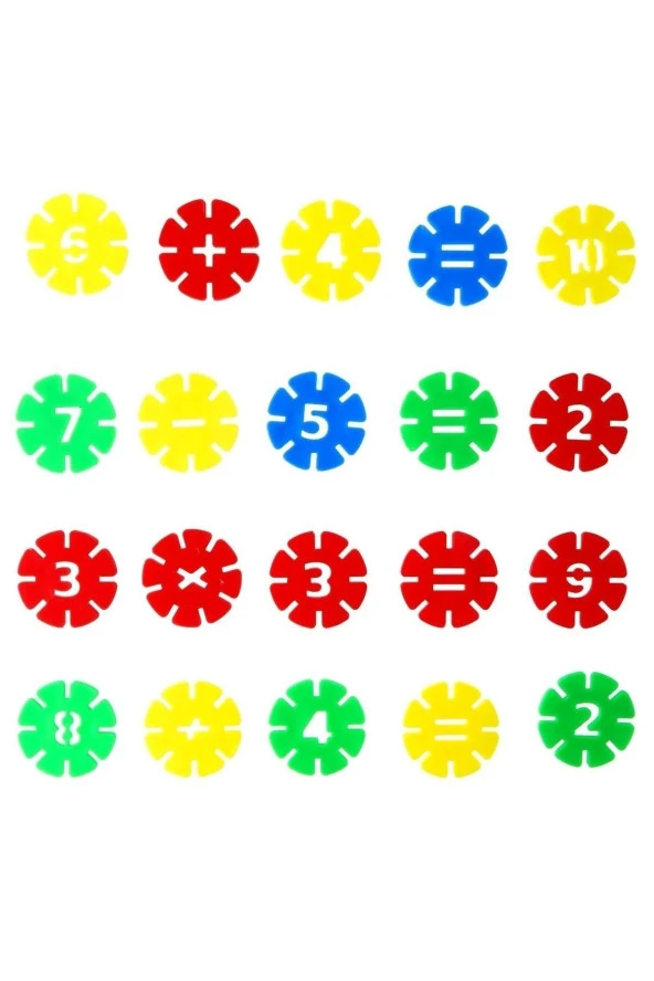 Çiçekler ve sayılar Yapı Blokları Karton Kutulu