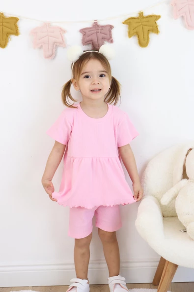 Fırfırlı Şortlu Takım - 11