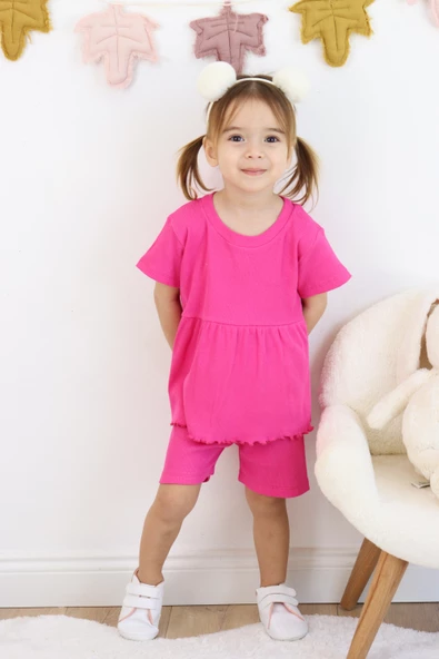 Fırfırlı Şortlu Takım - 5