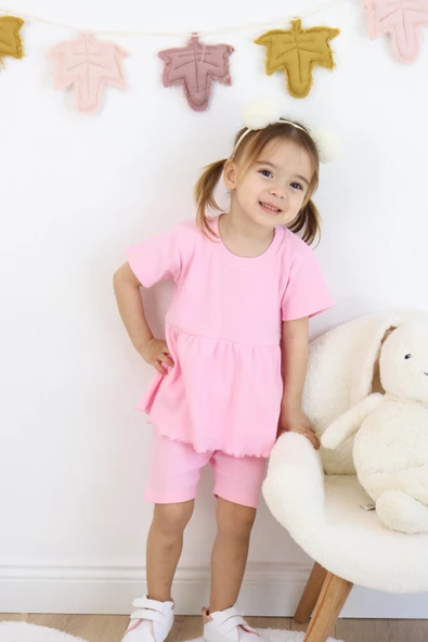 Fırfırlı Şortlu Takım - 9