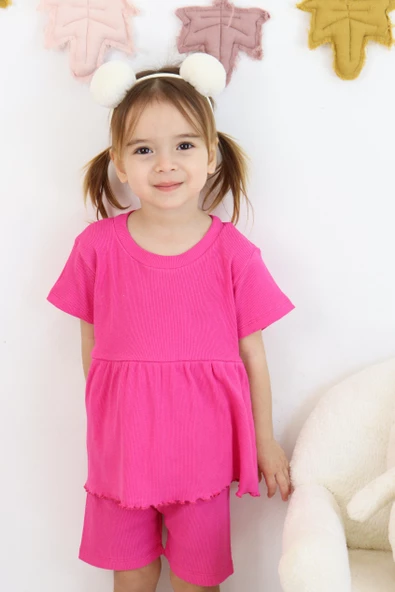 Fırfırlı Şortlu Takım - 3