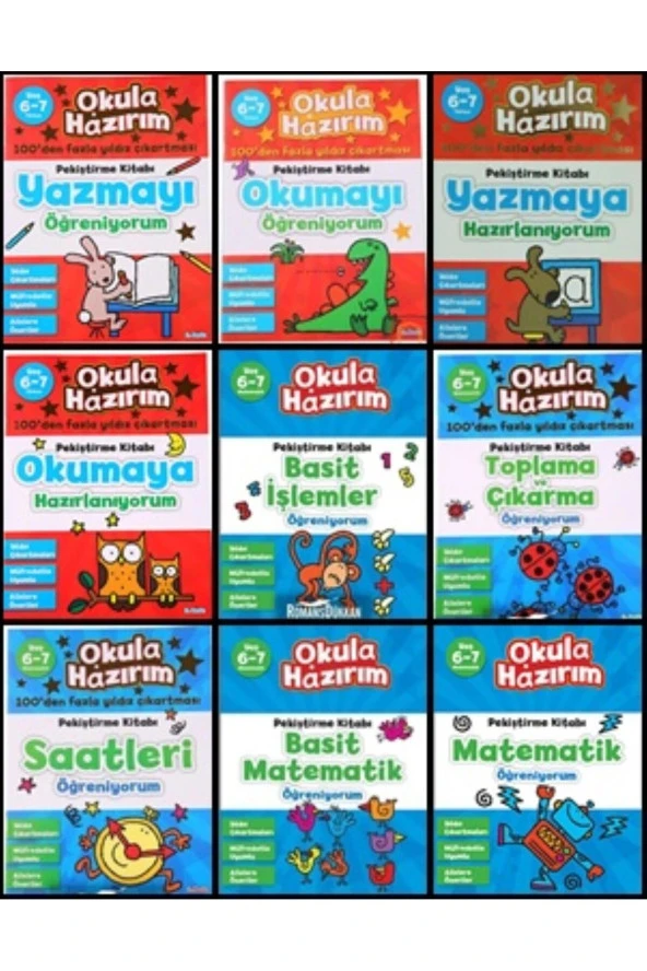 okul öncesi eğitim seti (Okula hazırım seti 6-7 yaş)