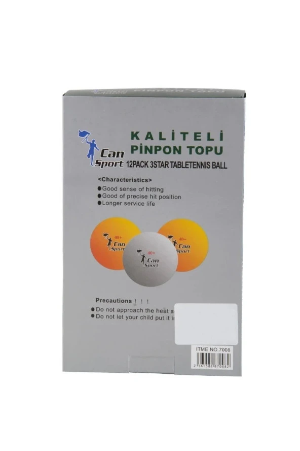 Gazlı Pinpon Topu Sarı 12 Li - 2