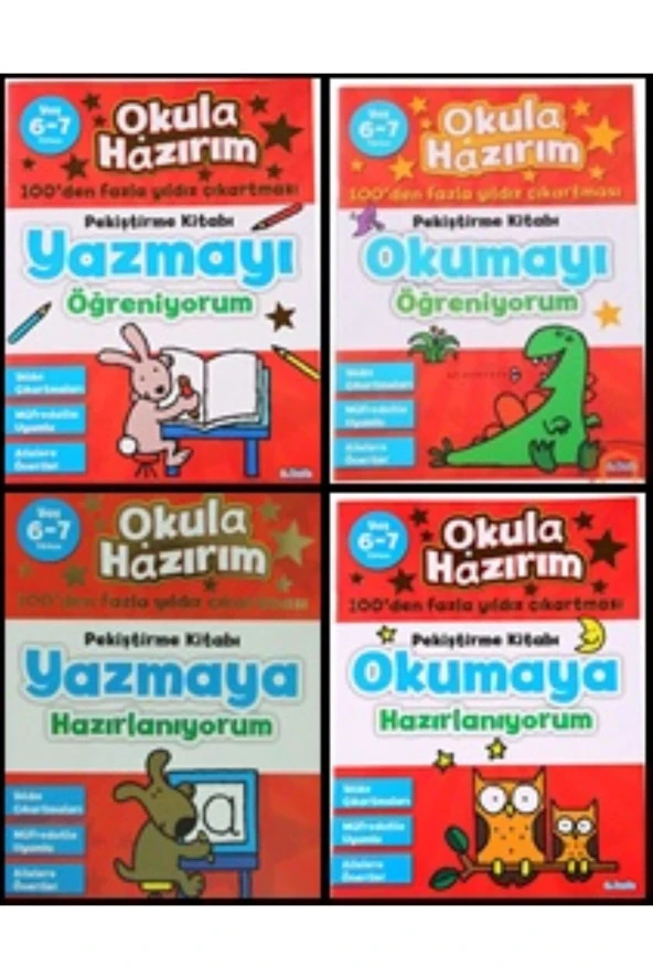 okula hazırım pekiştirme kitapları 6-7 yaş sözel 4 kitap