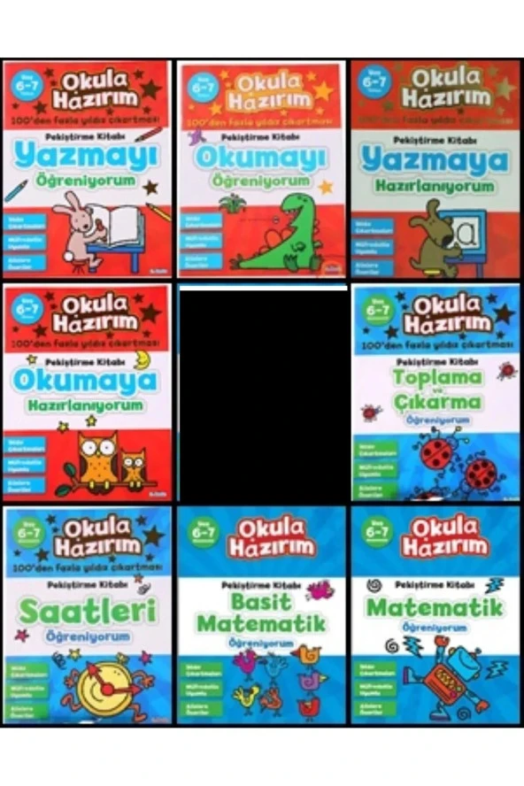 Okul Öncesi Eğitim seti 6-7 yaş (8 kitap)