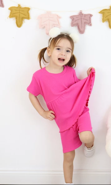 Fırfırlı Şortlu Takım - 2