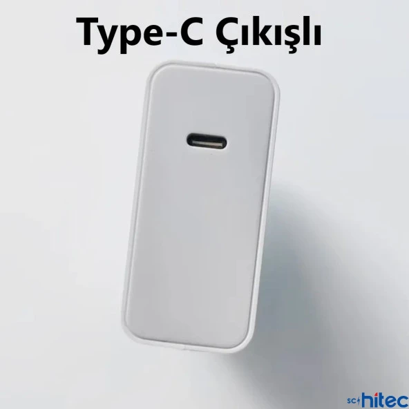 ScHitec 120W Super Turbo Type-C Çıkışlı Hızlı Şarj Aleti Type-C to Type-C Kablolu Set - 3