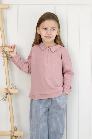 Gri Çizgili Pantolon - 4