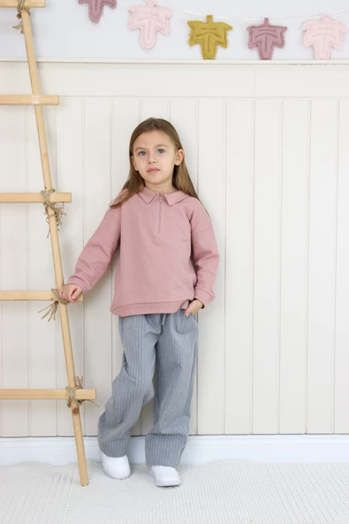 Gri Çizgili Pantolon - 2