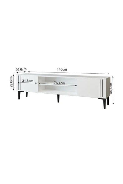 Snow Tv Sehpası Beyaz - 5