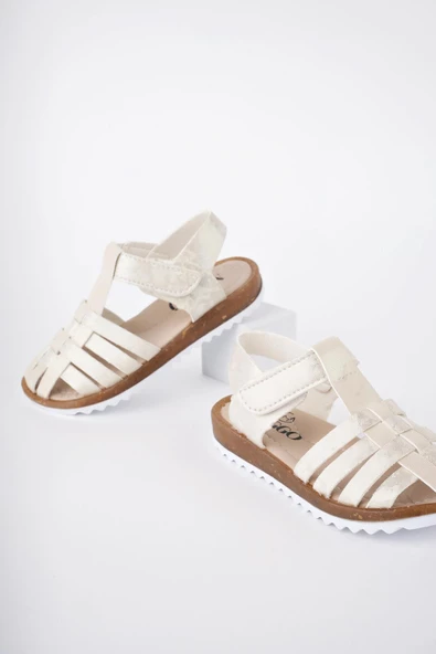 Muggo Rapunzel Garantili Günlük Ortopedik Hafif Taban Cırtlı Kız Çocuk Sandalet - 2