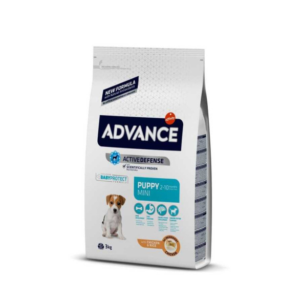 Advance Puppy Protect Mini Irk Tavuklu Pirinçli Yavru Köpek Maması 3 Kg