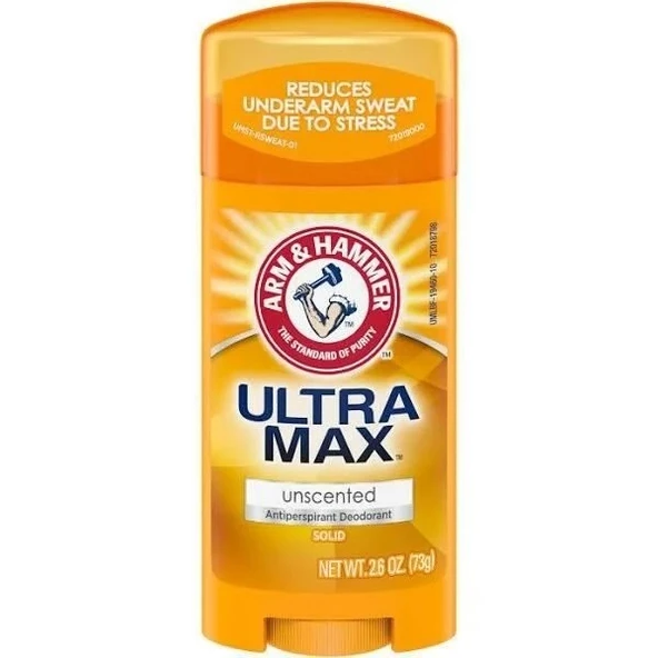 Arm & Hammer Ultra Max Unscented Antiperspirant Deodorant Stick 73 gr