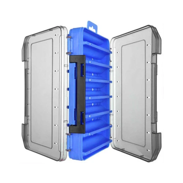 Sea Horse 11 Cm Çift Taraflı Sahte Balık Maket Yem Kutusu 14 Bölmeli