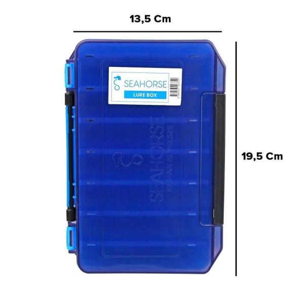 Sea Horse 11 Cm Çift Taraflı Sahte Balık Maket Yem Kutusu 14 Bölmeli - 3