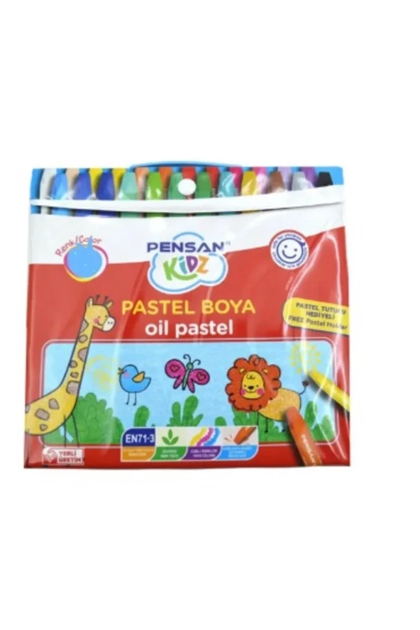 Pensan Kidz Pastel Boya Çantalı 18 Renk Pastel Boya ürün görseli