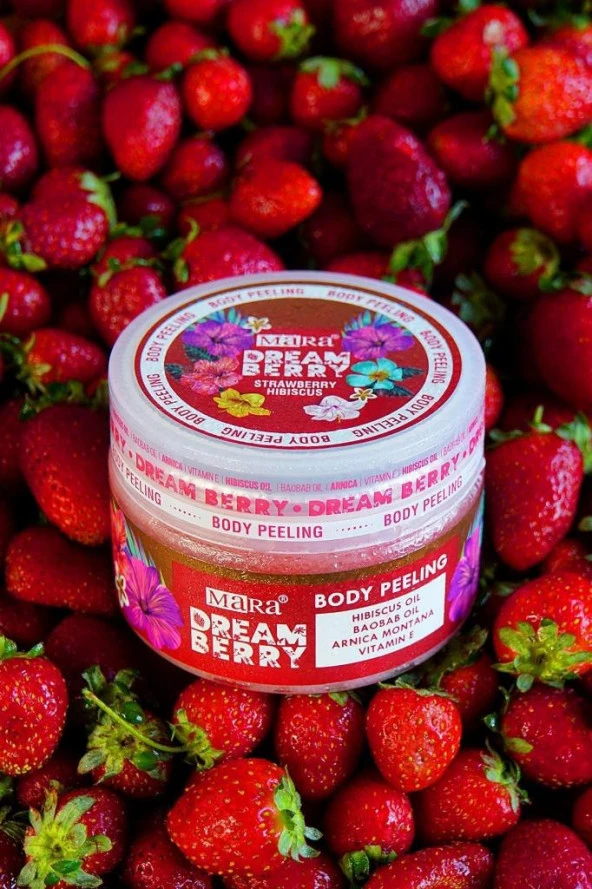 Mara Dreamberry Değerli Yağlar Içeren Çilek Vücut Peeling 300 gr