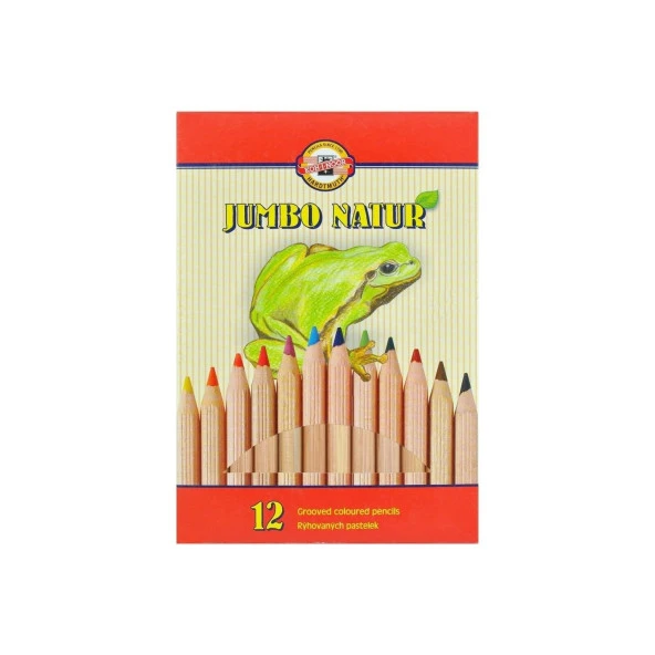 Koh-I Noor 12 Renk Jumbo Natur Kuru Boya Seti