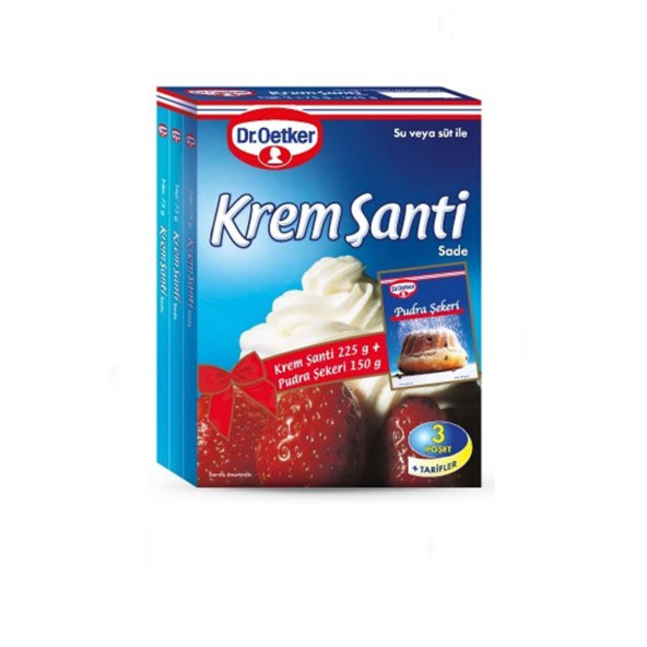Krem Şanti 3x75 g. Pudra Şekeri 150 g. Pastacılık Seti - 2