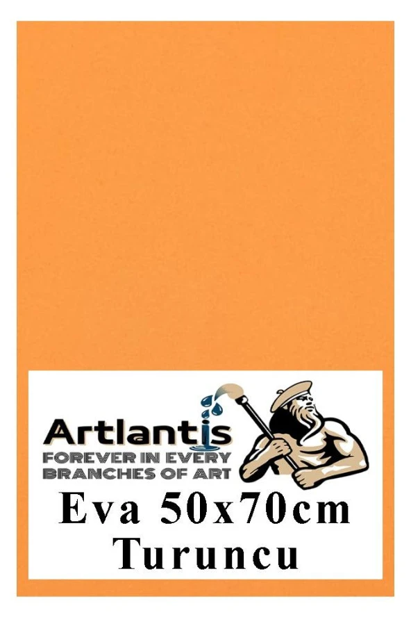 Turuncu Eva 50x70 cm 1 Adet Eva Süngeri Okul Kreş Anasınıfı Elişi Etkinlikleri