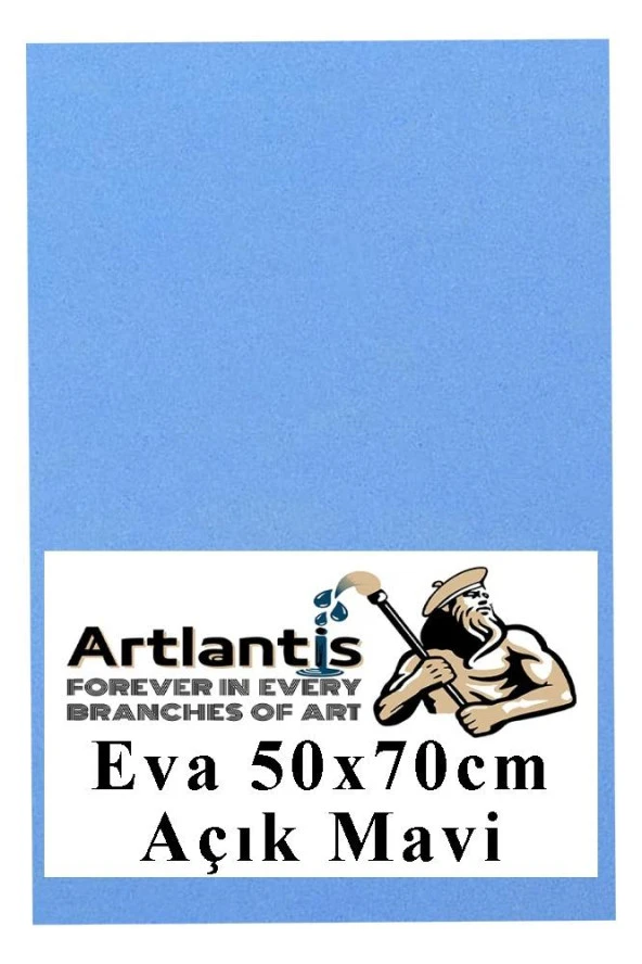 Açık Mavi Eva 50x70 cm 1 Adet Eva Süngeri Okul Kreş Anasınıfı Elişi Etkinlikleri