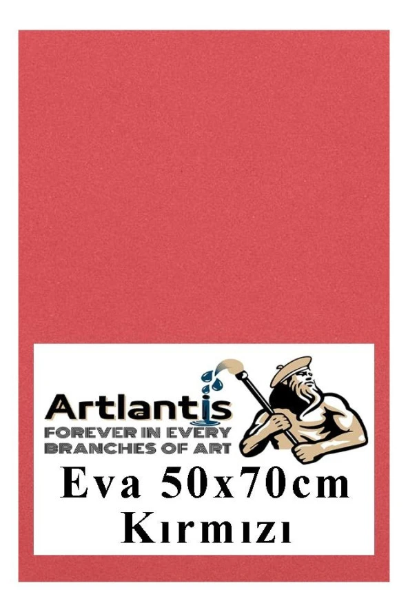 Kırmızı Eva 50x70 cm 1 Adet Eva Süngeri Okul Kreş Anasınıfı Elişi Etkinlikleri