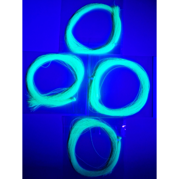 eagenset Koyu Yeşil Ultraviyole (UV) Neon Işıkta Parlayan Poşet Çapari Simi, Jig Yapım Malzemesi - 4