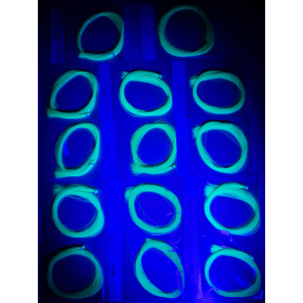 eagenset Koyu Yeşil Ultraviyole (UV) Neon Işıkta Parlayan Poşet Çapari Simi, Jig Yapım Malzemesi - 6
