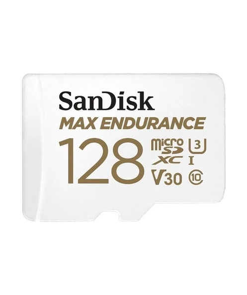 SanDisk MAX ENDURANCE microSDXC 128GB + SD Adapter - for home security cameras & dashcams