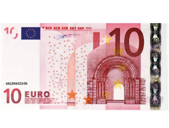 TOPTANBULURUM Şaka Parası - 100 Adet 10 Euro
