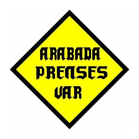 Ce-Ka Arabada Prenses Var Araç Sticker