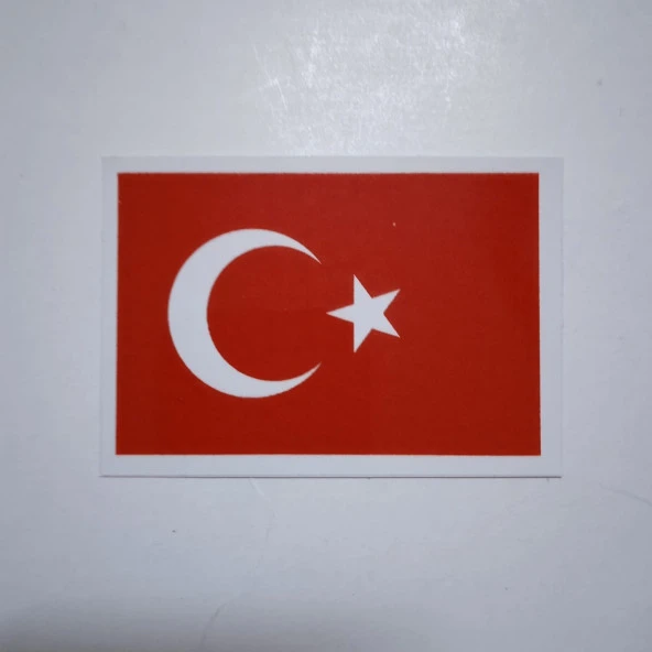 Ce-Ka Kare Türk Bayrak Çıkartması Araç Sticker