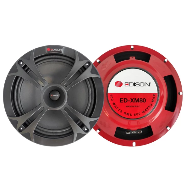 OTO MIDRANGE 20CM 500W 2 ADET KAPAKLI EDISON ED-XM80 - 2