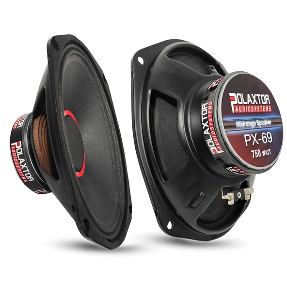 POLAXTOR PX-69 Oto Midrange Oval 6X9 İnç 750 Watt Kapaklı 2 Adet