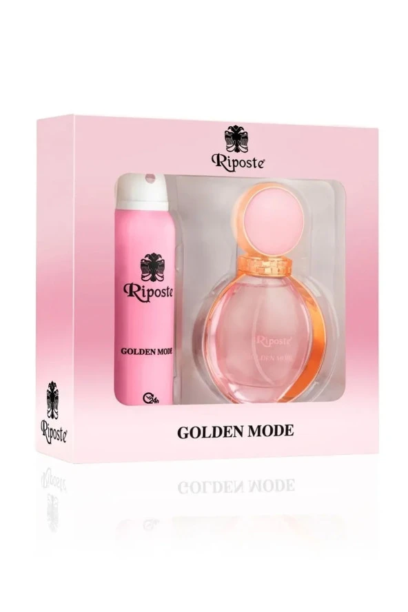TOPTANBULURUM Riposte Kadın Parfüm & Deodorant Seti Golden Mode For Women 85 Ml