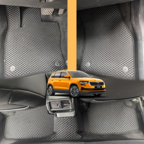 Bod Skoda Karoq 3D Havuzlu Paspas 2018-Sonrası Siyah