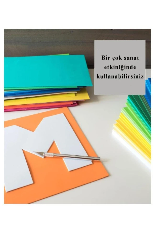 Krem Eva 50x70 cm 3 Adet Eva Süngeri Okul Kreş Anasınıfı Elişi Etkinlikleri - 3