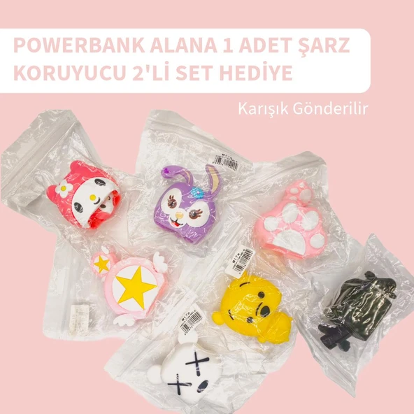 10.000 mAh Kompakt Type-C ve Lightning (iphone) Çıkışlı Led Ekranlı Hızlı Şarj Destekli Powerbank Şarj Kılıfı Hediyeli - Resim 7