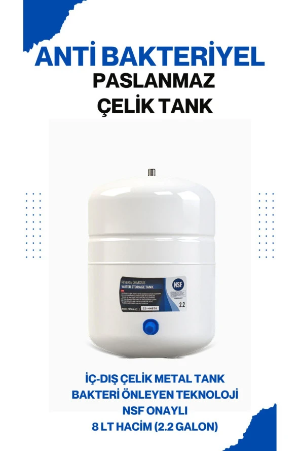 Kapalı Kasa 6 Filtreli 11 Aşamalı Pompasız Su Arıtma Cihazı - Resim 5