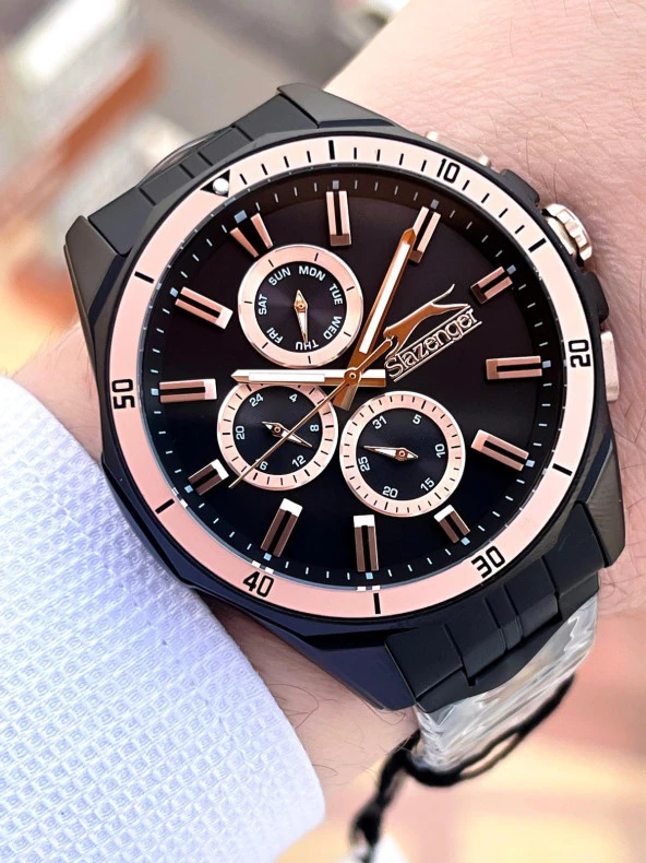 Slazenger Çelik Kordon İç Fonksiyonları Aktif 5 Atm Suya Dayanıklı Erkek Kol Saati SL.2245.2.05